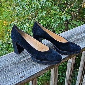 Chic Italian Brunate Suede Black Heels
